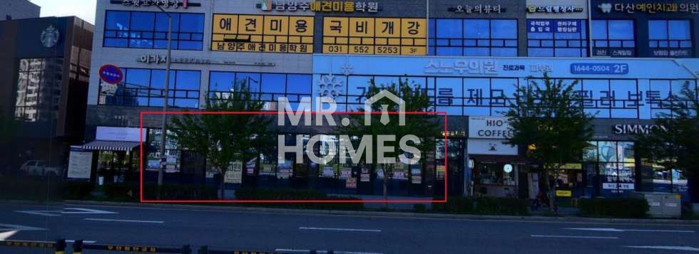 경기 남양주시 다산동 스타벅스,빕스,다현아 바로앞. 1층 전용 62. 전시장, 판매점 추천 월세 매물번호 10248 사진 1
